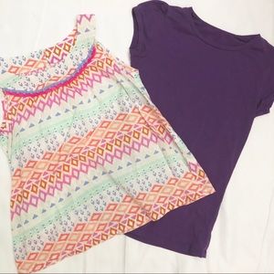 Bundle - 2 Girls tops. Size Large